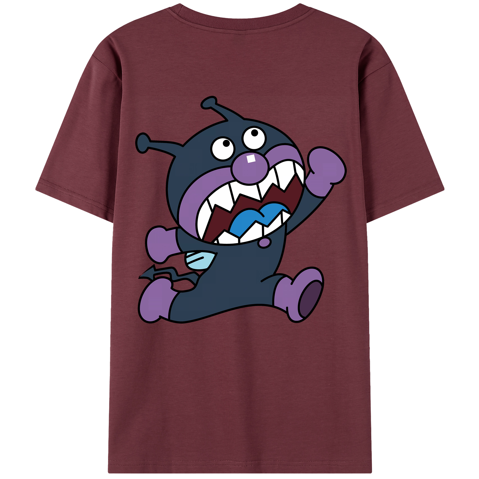（画像用） アンパンマン Anpanman 綿100％半袖Tシャツ（背面プリント）